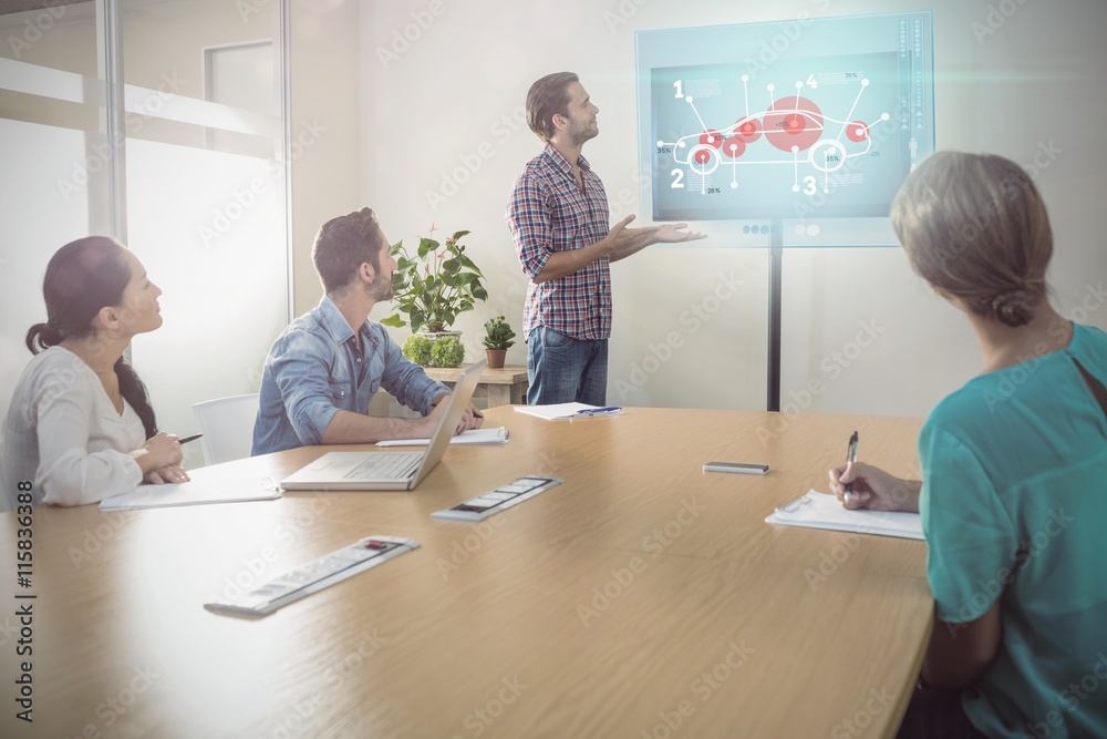 Fototapeta premium Composite image of car interface