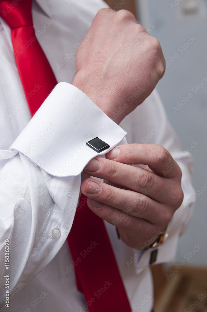 A man is dressing up A man is dressing up