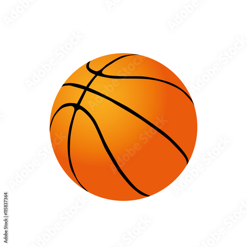 Vector Basketball isolated on a white background.