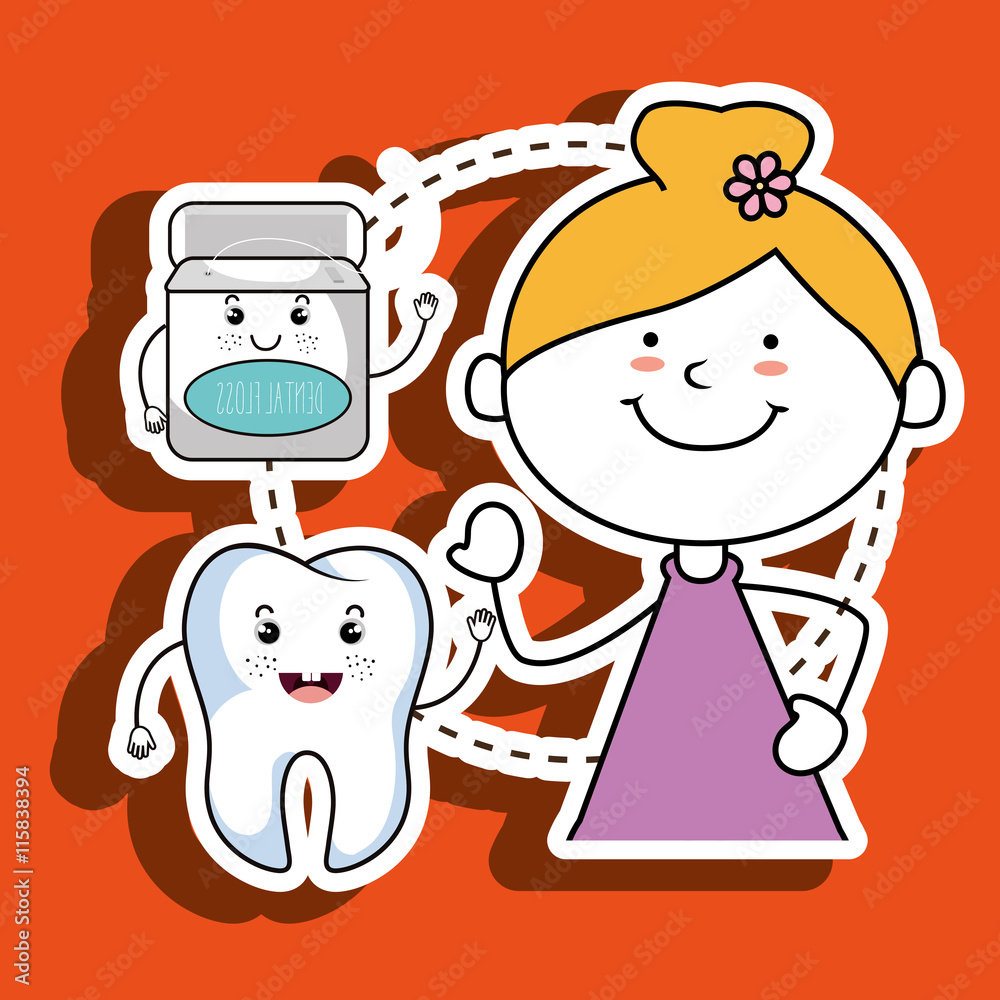 girl with tooth isolated icon design, vector illustration graphic girl with tooth isolated icon design, vector illustration graphic