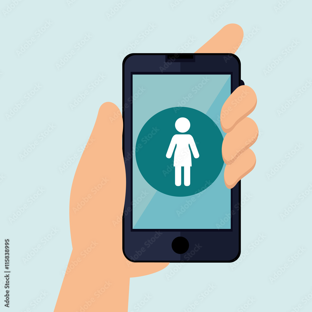smartphone with hand isolated icon design, vector illustration graphic smartphone with hand isolated icon design, vector illustration graphic
