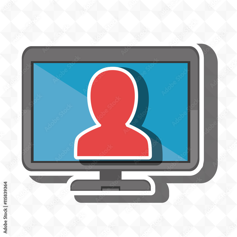 monitor silhouette isolated icon design, vector illustration graphic monitor silhouette isolated icon design, vector illustration graphic