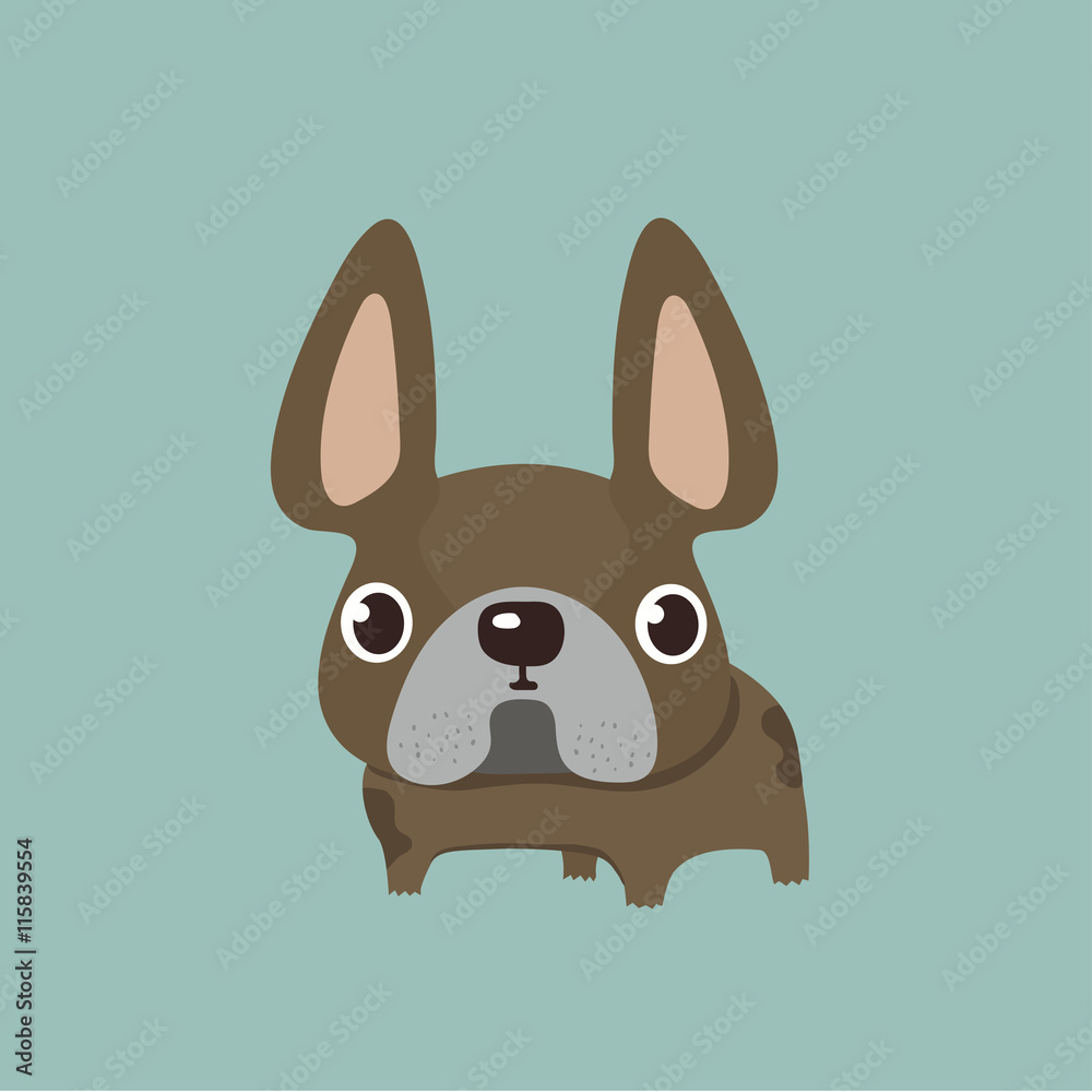 Obraz premium french bulldog design, pet and animal concept