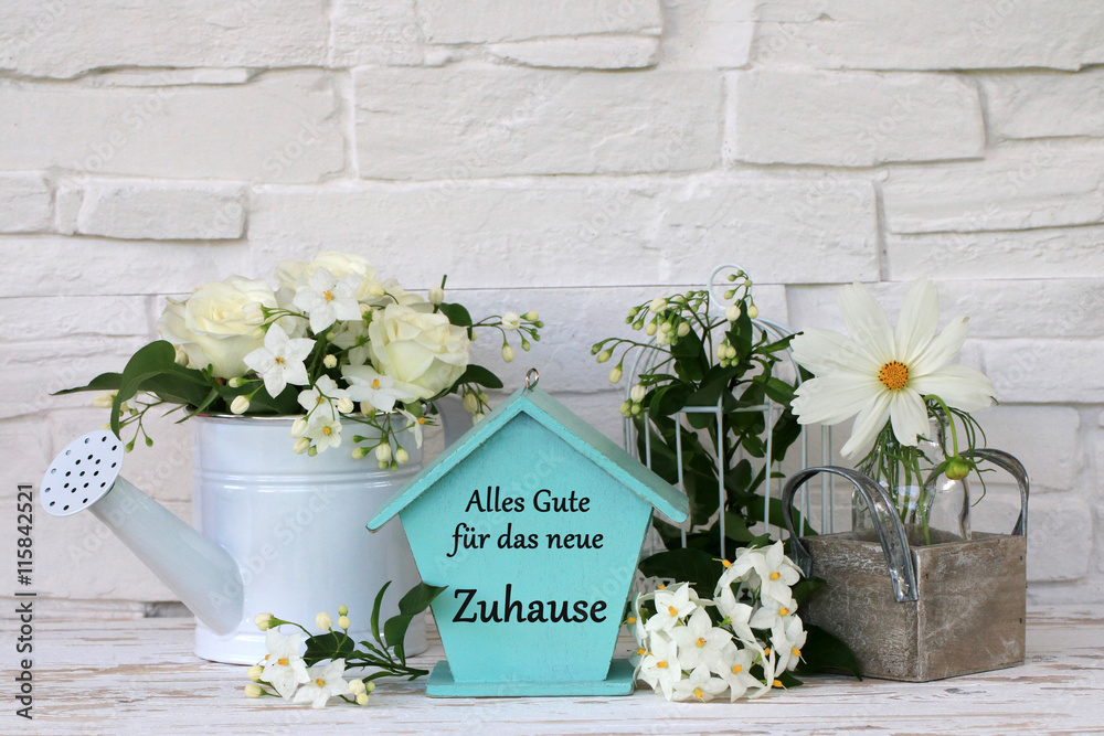 Alles Gute für das neue Zuhause Stock-Foto | Adobe Stock