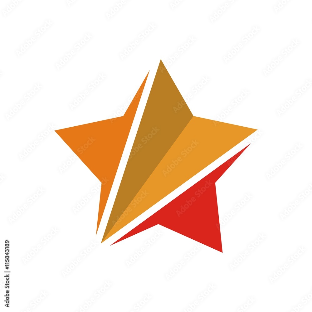 Star logo icon vector