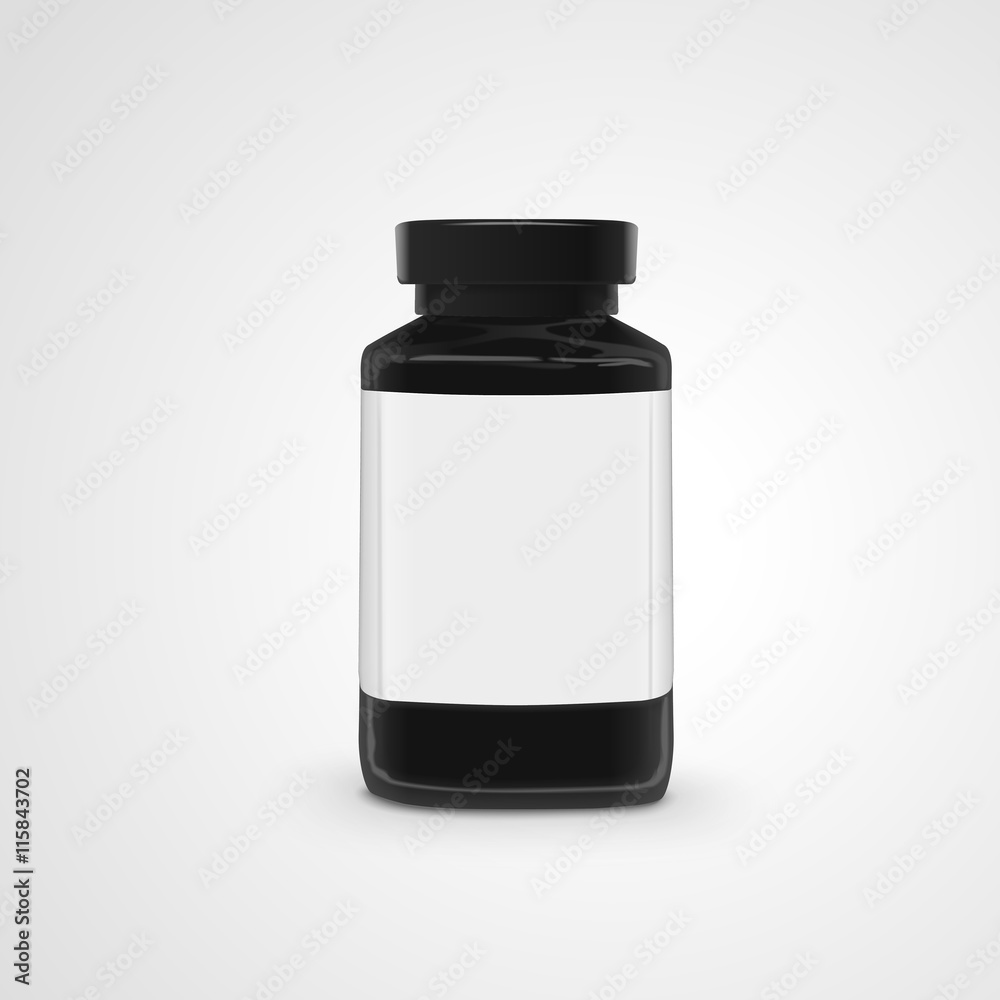 Fototapeta premium empty jar with label
