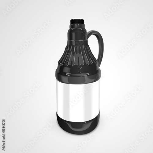blank bottle with label