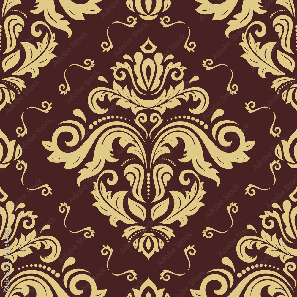 Seamless Wallpaper in the Style of Baroque Seamless Wallpaper in the Style of Baroque