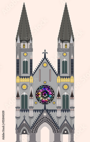 Gothic cathedral, Gothic church, Gothic temple 