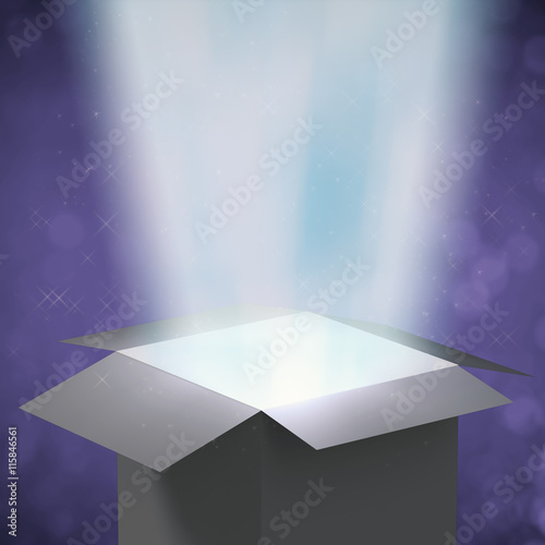 magic box with ray light