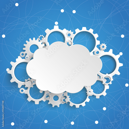 Cloud Gears Engine Blue Sky