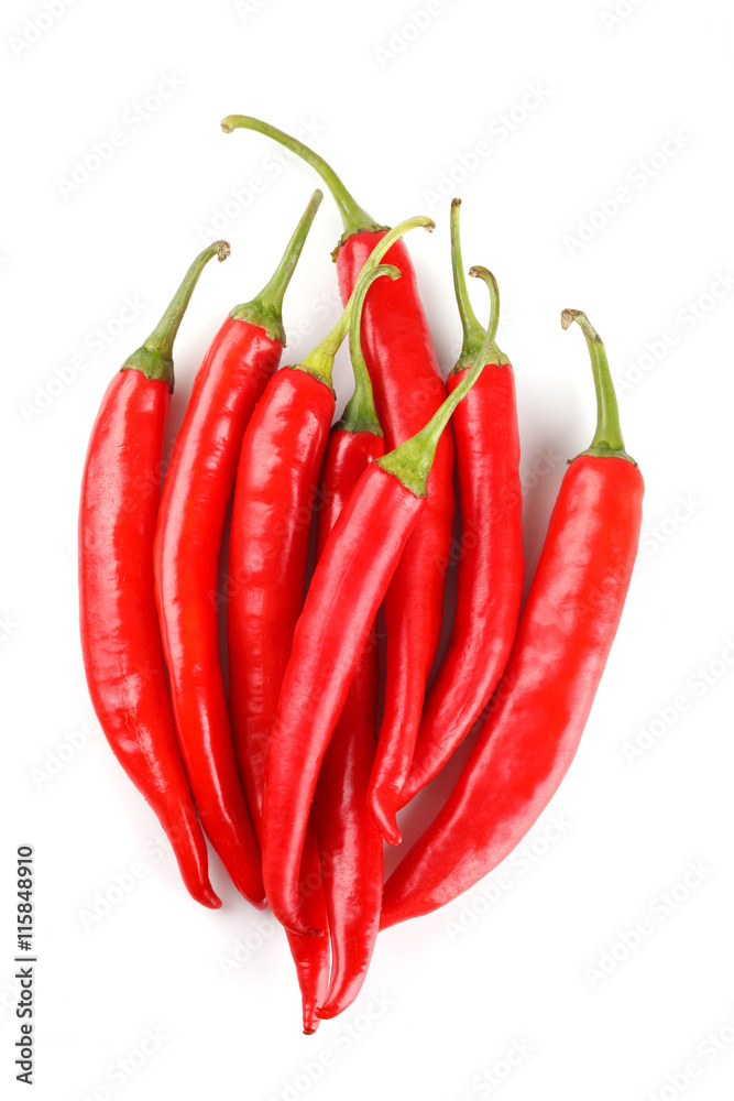 red chili or chilli cayenne pepper isolated on white background red chili or chilli cayenne pepper isolated on white background