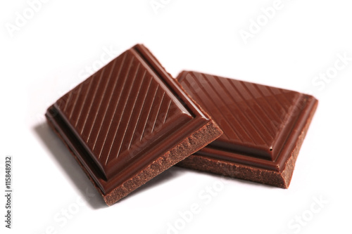 Chocolate/Chocolate bars isolated on white background 