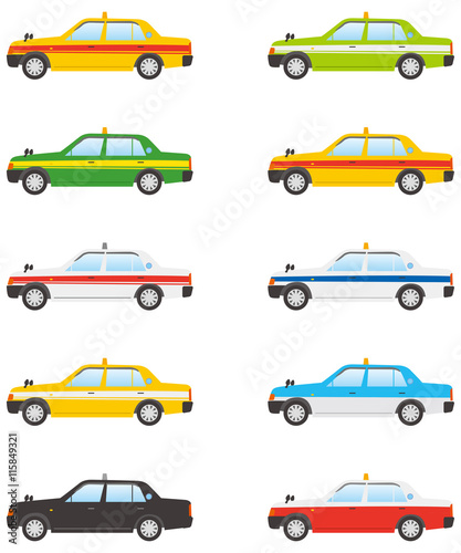 タクシーのカラーバリエーション