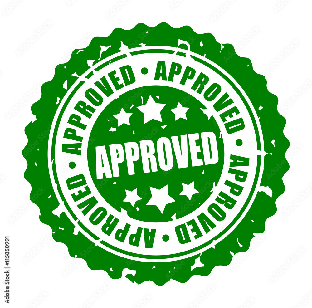 Vector round stamp APPROVED