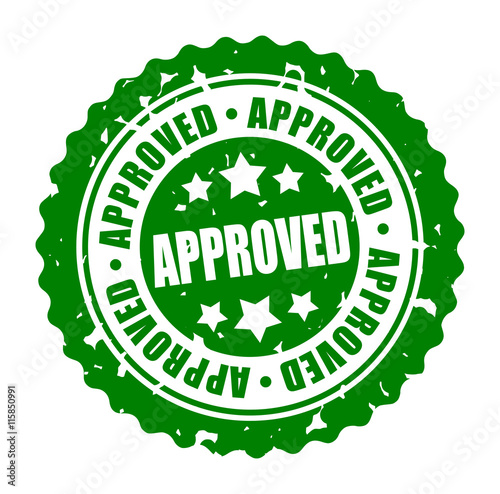 Vector round stamp APPROVED