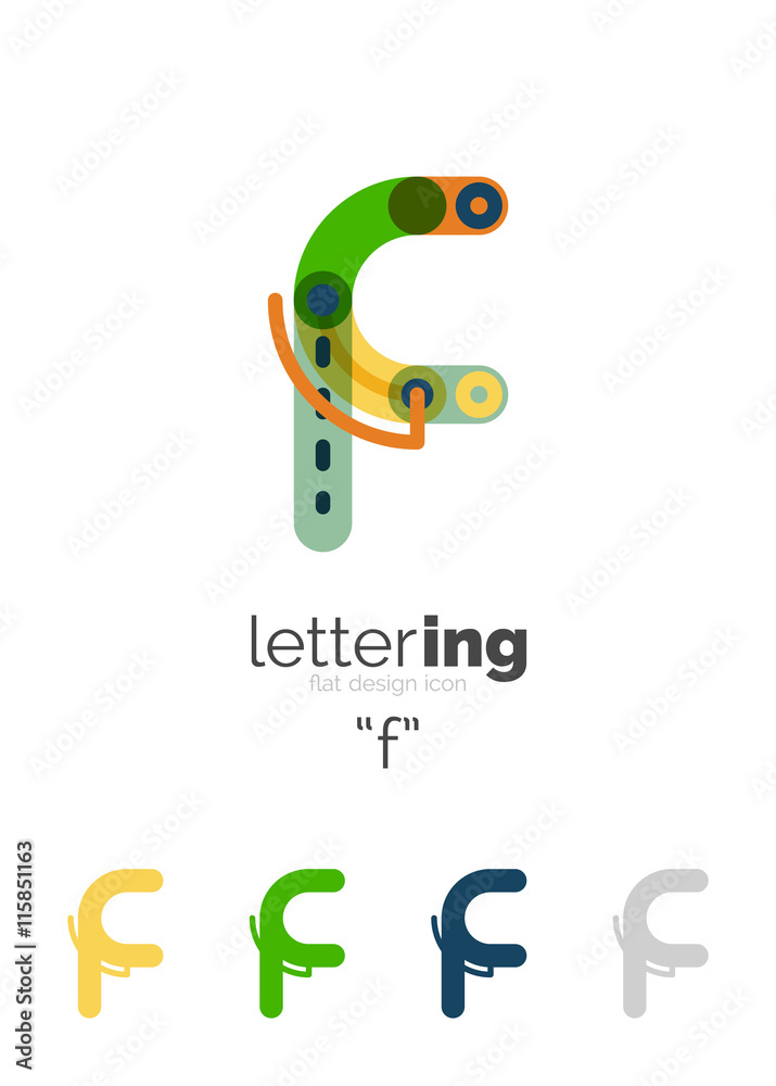 Alphabet letter font logo business icon Alphabet letter font logo business icon