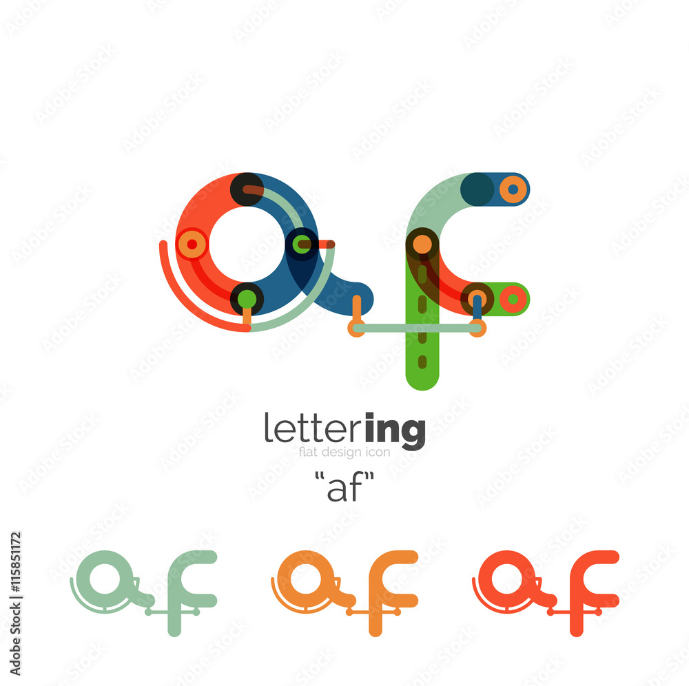 Alphabet letter font logo business icon Alphabet letter font logo business icon