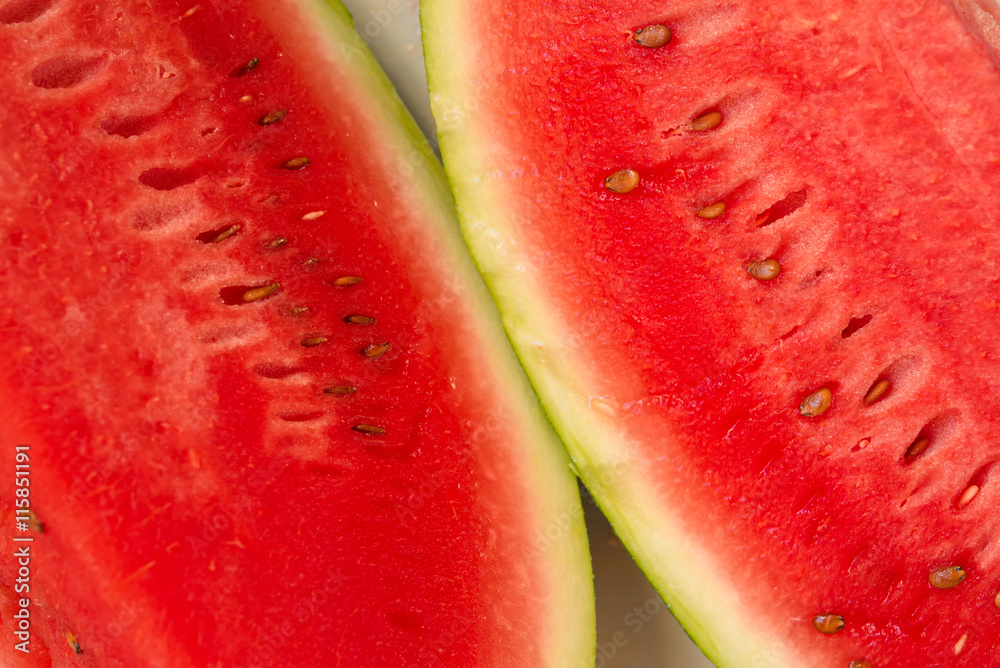 Close up of sliced watermelon fruit Close up of sliced watermelon fruit