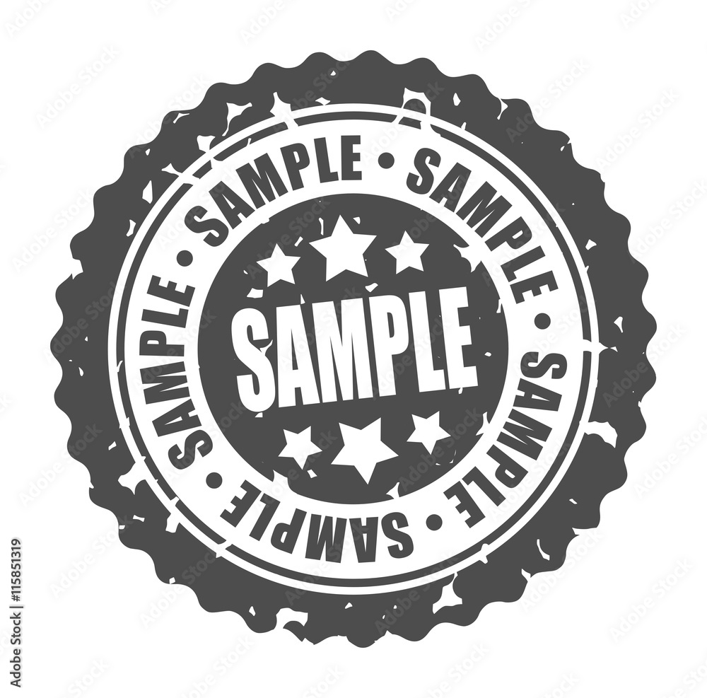 Vector round stamp SAMPLE Vector round stamp SAMPLE