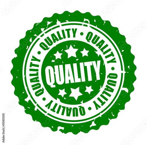 Vector round stamp QUALITY