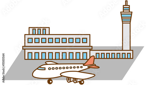 空港と飛行機のイメージイラスト Stock Vector Adobe Stock 空港と飛行機のイメージイラスト Stock Vector Adobe Stock