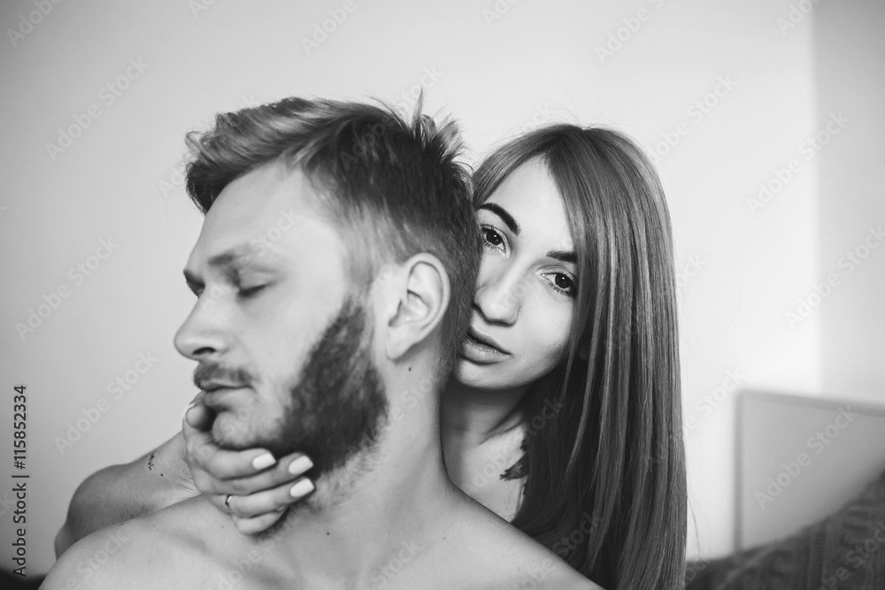 Fototapeta premium young beautiful couple