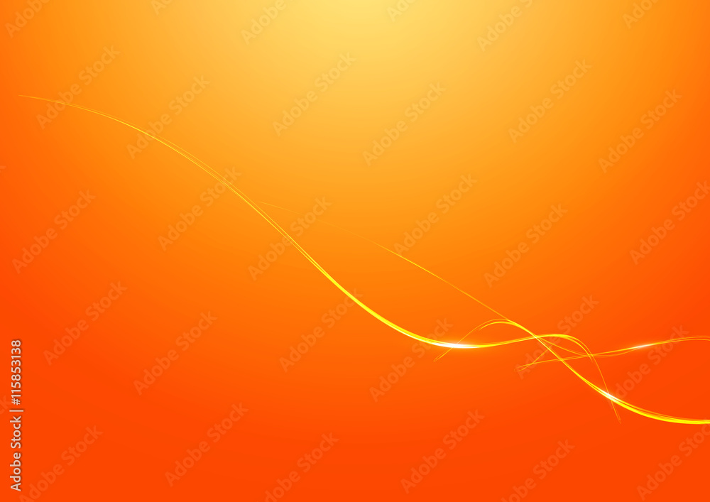 Abstract Lines Orange Background - obrazy, fototapety, plakaty 