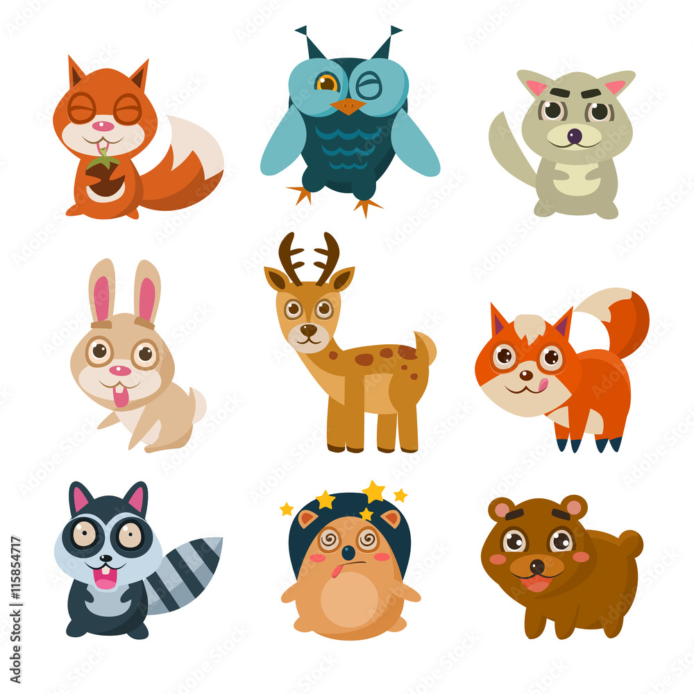 Forest Animals Illustration Forest Animals Illustration