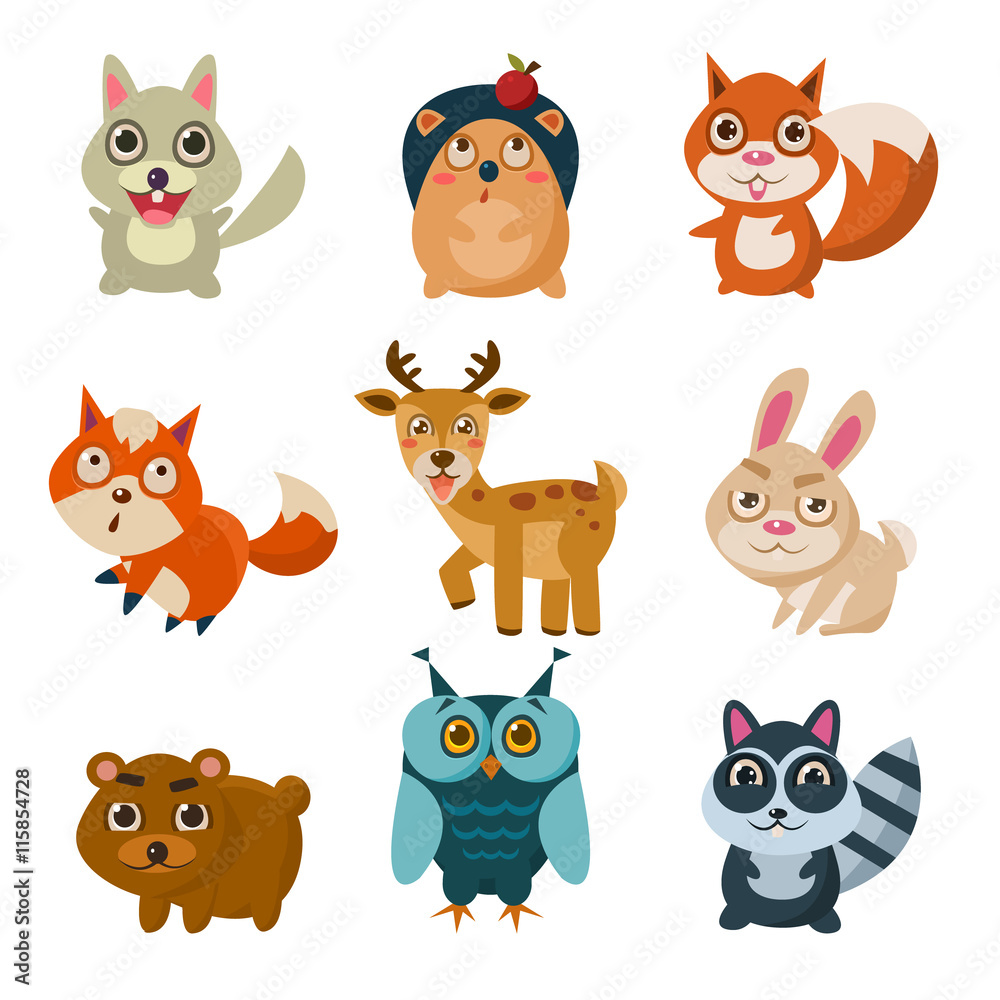 Forest Animals Illustration Forest Animals Illustration