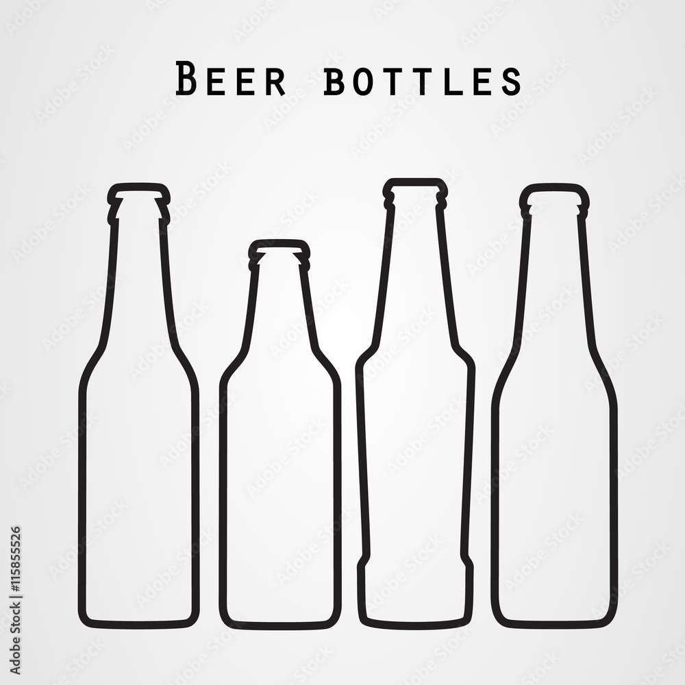 Beer bottle vector icon Beer bottle vector icon