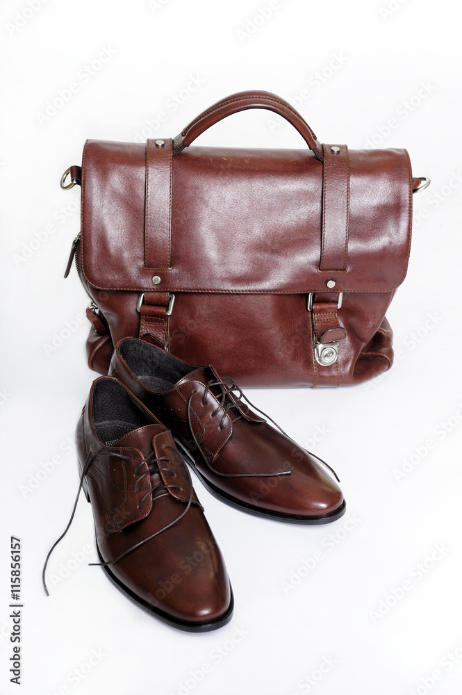 Naklejka premium shoes, classic, men, fashion, elegance, brown,