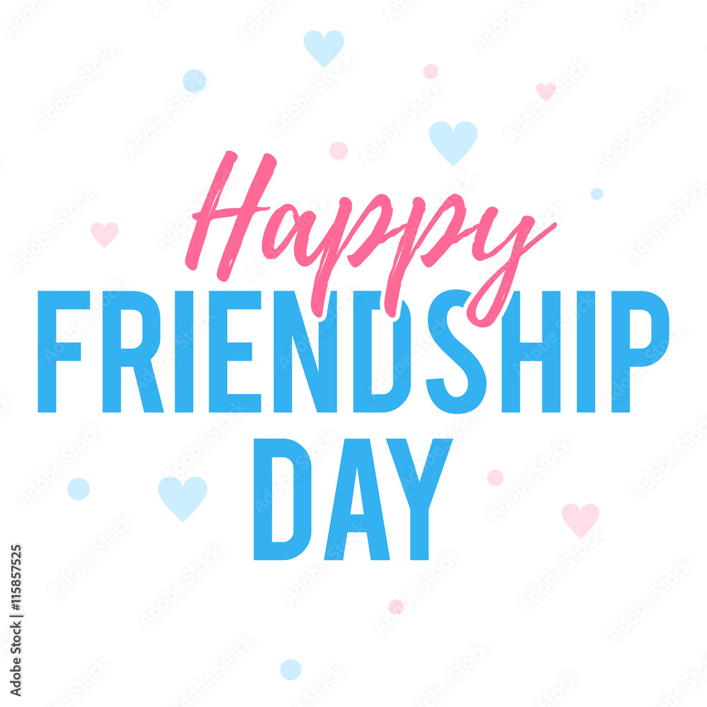 Happy Friendship day greeting card