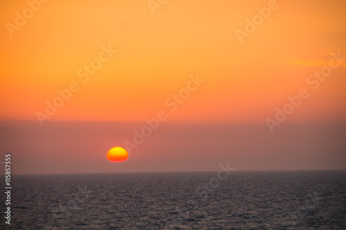 Fototapeta Naklejka Na Ścianę i Meble -  Beautiful sunset over the sea