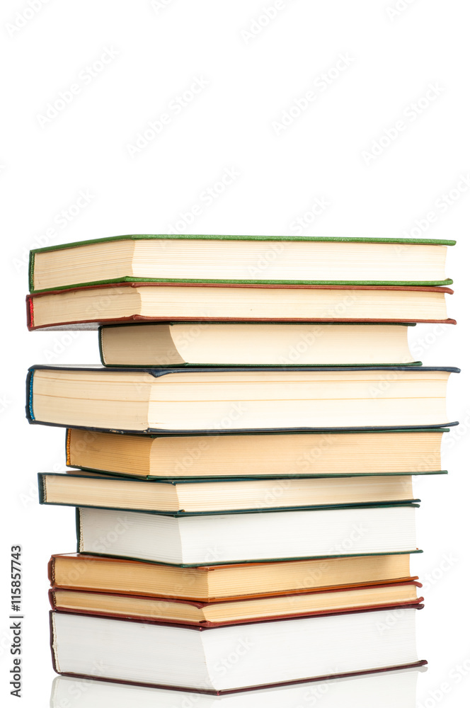 Book heap isolated on white background Book heap isolated on white background
