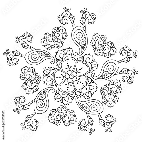 Mendie Mandala. Vector illustration