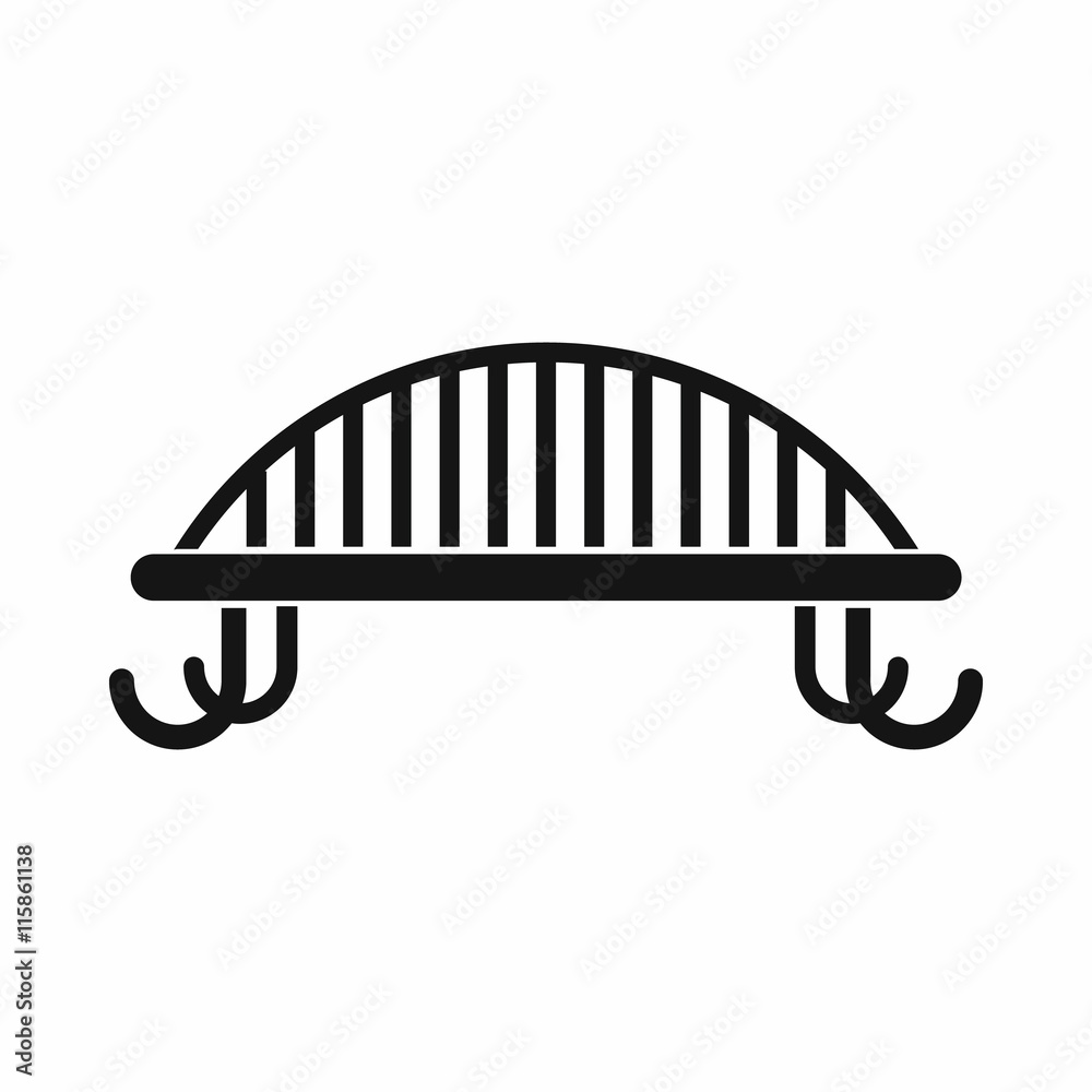 Bench with backrest icon in simple style. Seat symbol isolated vector illustration Bench with backrest icon in simple style. Seat symbol isolated vector illustration