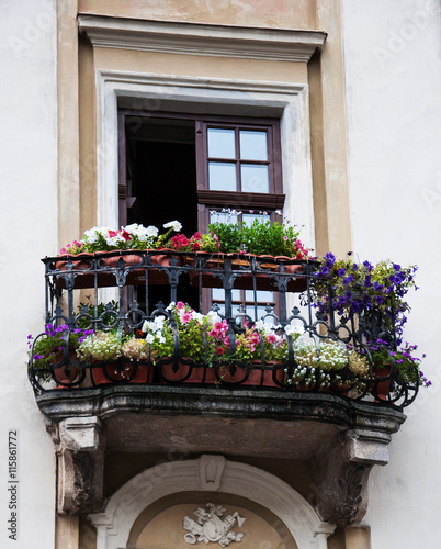 balcony and flowers