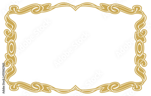 Wallpaper Mural Abstract elegant frame. Design element for advertisements, logo, banners, labels, prints, posters, web, presentation, invitations, weddings, greeting cards, albums. Vector clip art. Torontodigital.ca