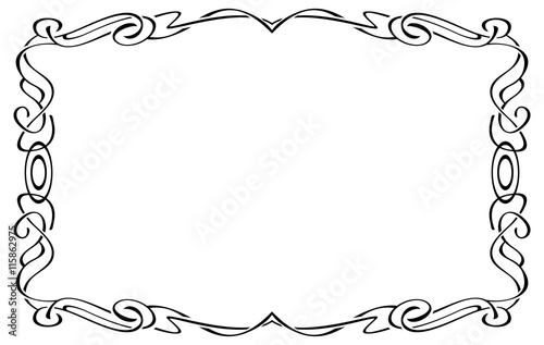 Abstract elegant frame. Design element for advertisements, logo, banners, labels, prints, posters, web, presentation, invitations, weddings, greeting cards, albums. Vector clip art.