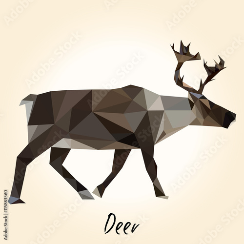 Low poly deer.