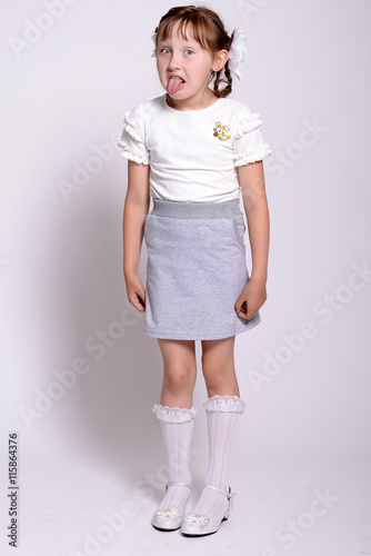 Young schoolgirl