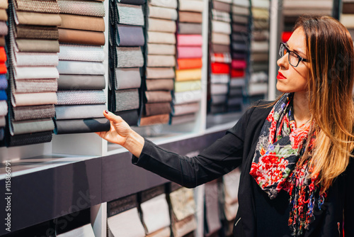 Fényképezés Designer looking fabric swatches