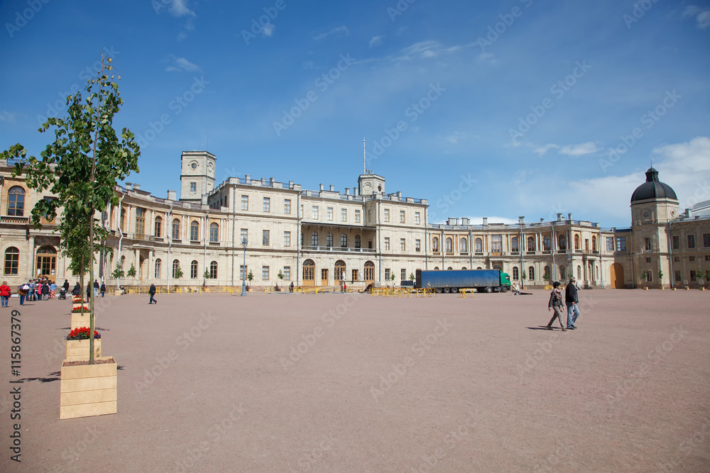 Gatchina. Leningrad region. Palace and park ensemble in Gatchina.