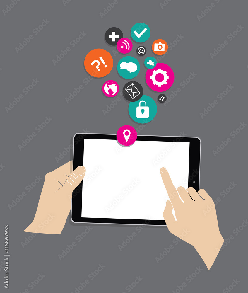 concept of internet communications on background, hand on ttouchscreen concept of internet communications on background, hand on ttouchscreen