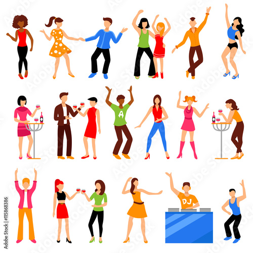 Wallpaper Mural Disco Party Icons Set Torontodigital.ca