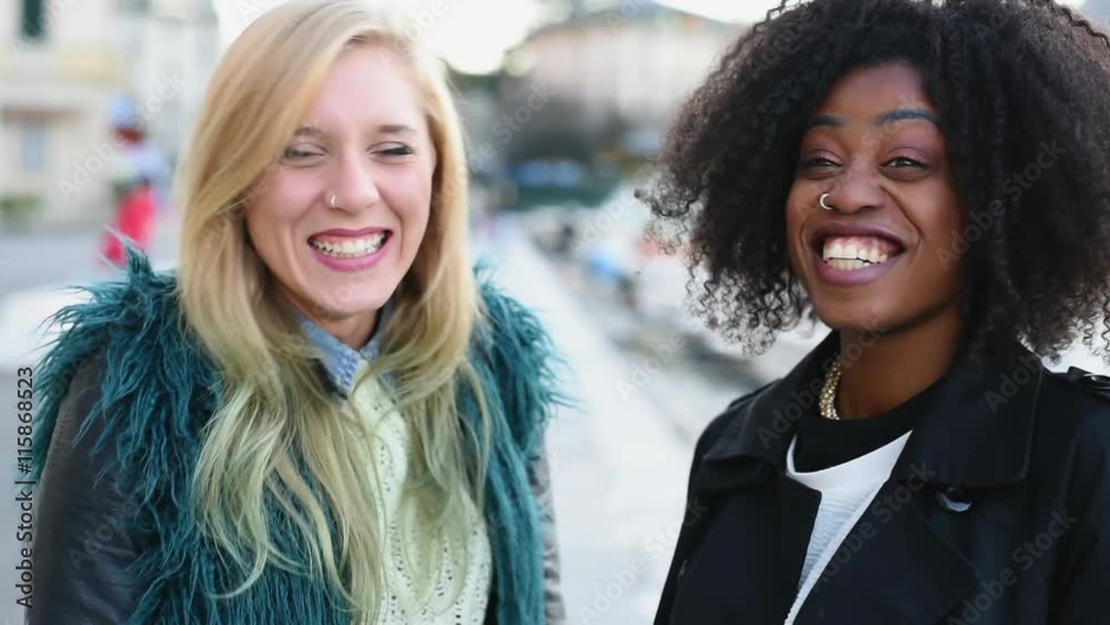 Women laughing