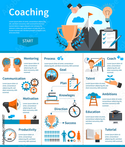 Mentoring Coaching Infographics