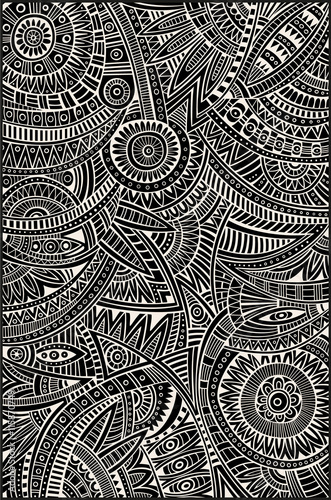 Abstract vector tribal ethnic background pattern