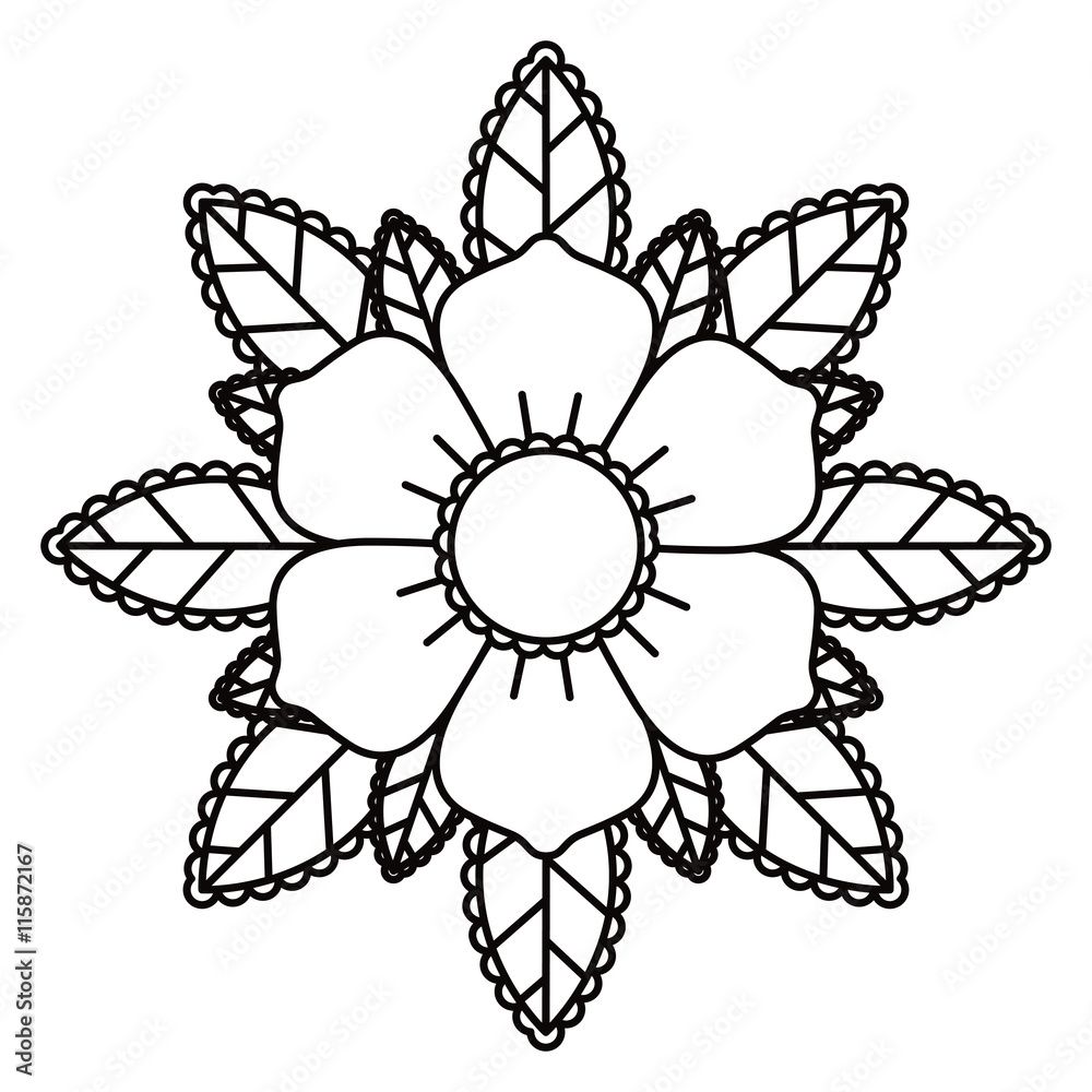 floral tattoo isolated icon design, vector illustration graphic floral tattoo isolated icon design, vector illustration graphic